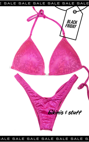 Cerise brokenglass Competition Bikini