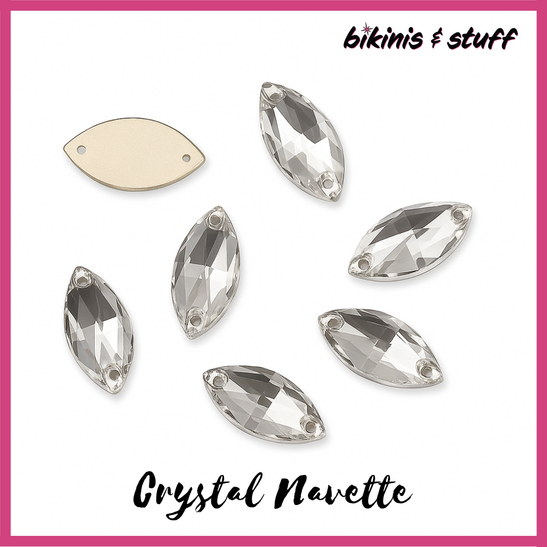 Crystal Navette - Sew-On Rhinestones