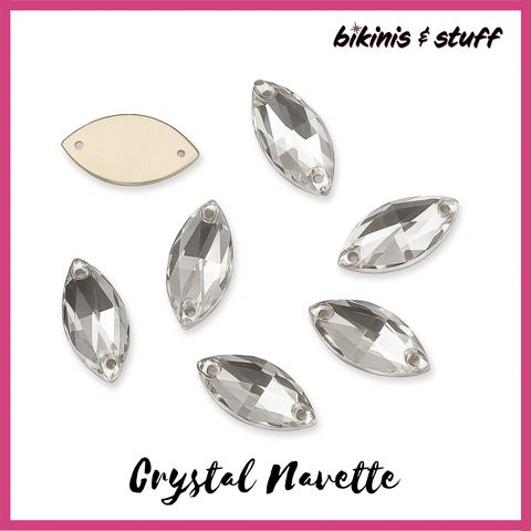 Crystal Navette - Sew-On Rhinestones