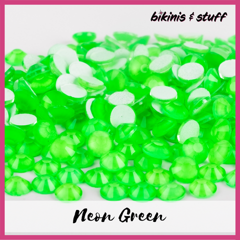 Neon Green - Non-Hotfix Rhinestones