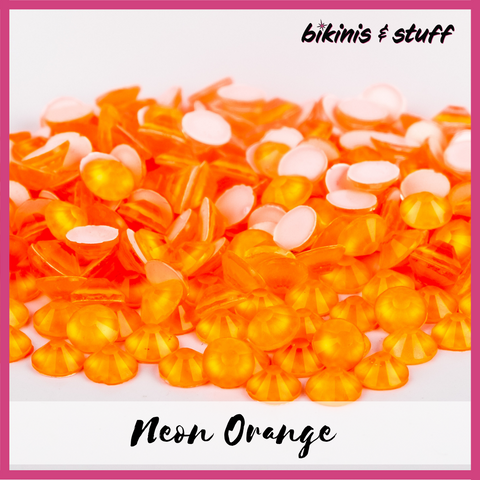 Neon Orange - Non-Hotfix Rhinestones