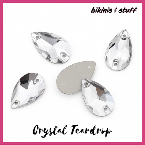 Crystal Teardrop - Sew-On Rhinestones