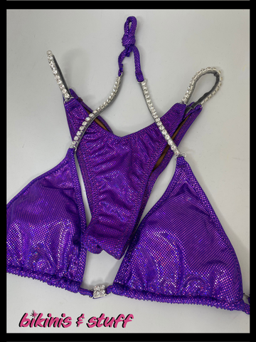 Hologram purple Competition Bikini