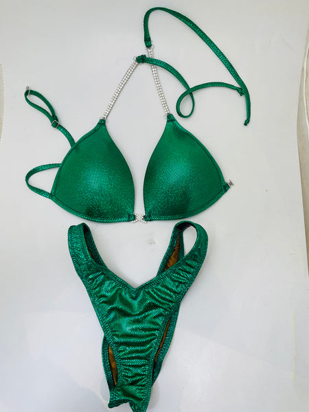 Kelly Green Competition Bikini